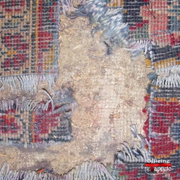 Fase 1 - Rifacimento dell' ordito di un tappeto Kashan